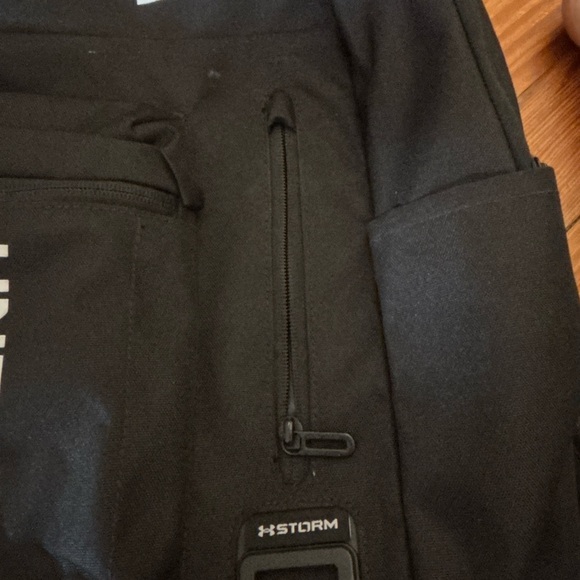 Under Armour Storm Halftime School Black White Logo Backpack With Pockets - Picture 3 of 11